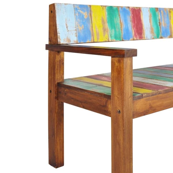 vidaXL Benk 115 cm gjenvunnet heltre
