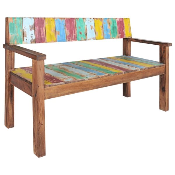 vidaXL Benk 115 cm gjenvunnet heltre