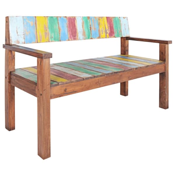 vidaXL Benk 115 cm gjenvunnet heltre