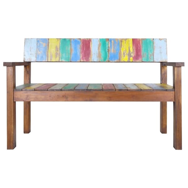 vidaXL Benk 115 cm gjenvunnet heltre