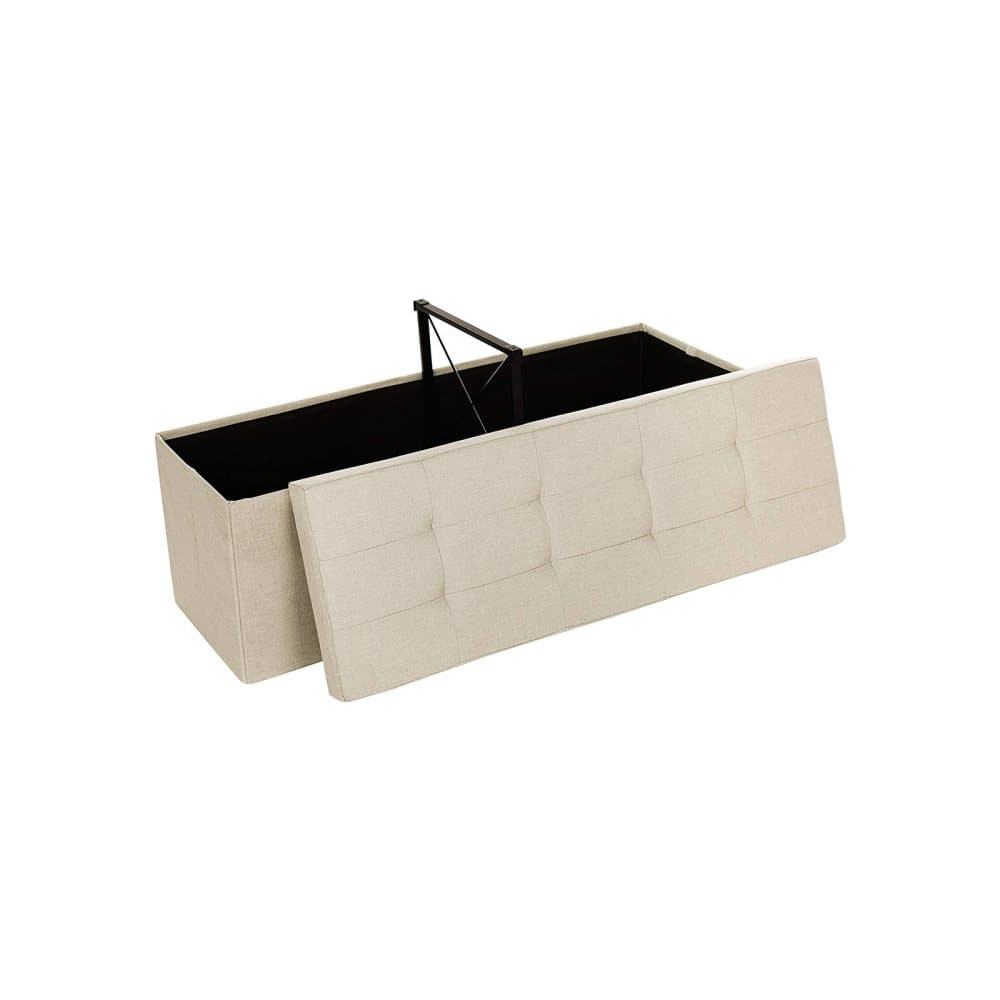 Segenn's Bank - Sittlåda - Lastkapacitet 300 kg - med metallstödram - 120 L - Beige