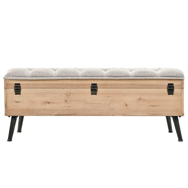 vidaXL Säilytyspenkki 110 cm täysi kuusi