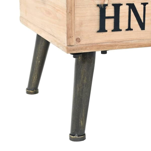 vidaXL Säilytyspenkki 110 cm täysi kuusi