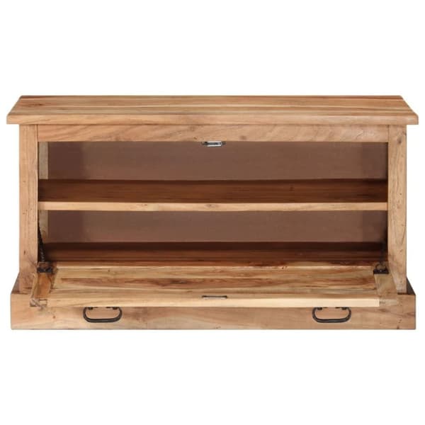 vidaXL Kenkien säilytyspenkki 85x40x45 cm täysi akaasiapuu