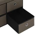 Miniatyrbillede 8 af 10: vidaXL foldbar opbevaringsbænk 76x38x38 cm kunstlærred brun