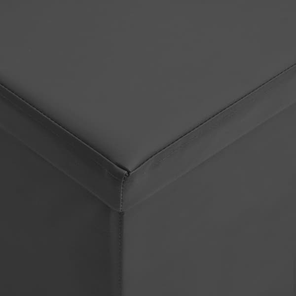 vidaXL foldbar opbevaringsbænk PVC grå