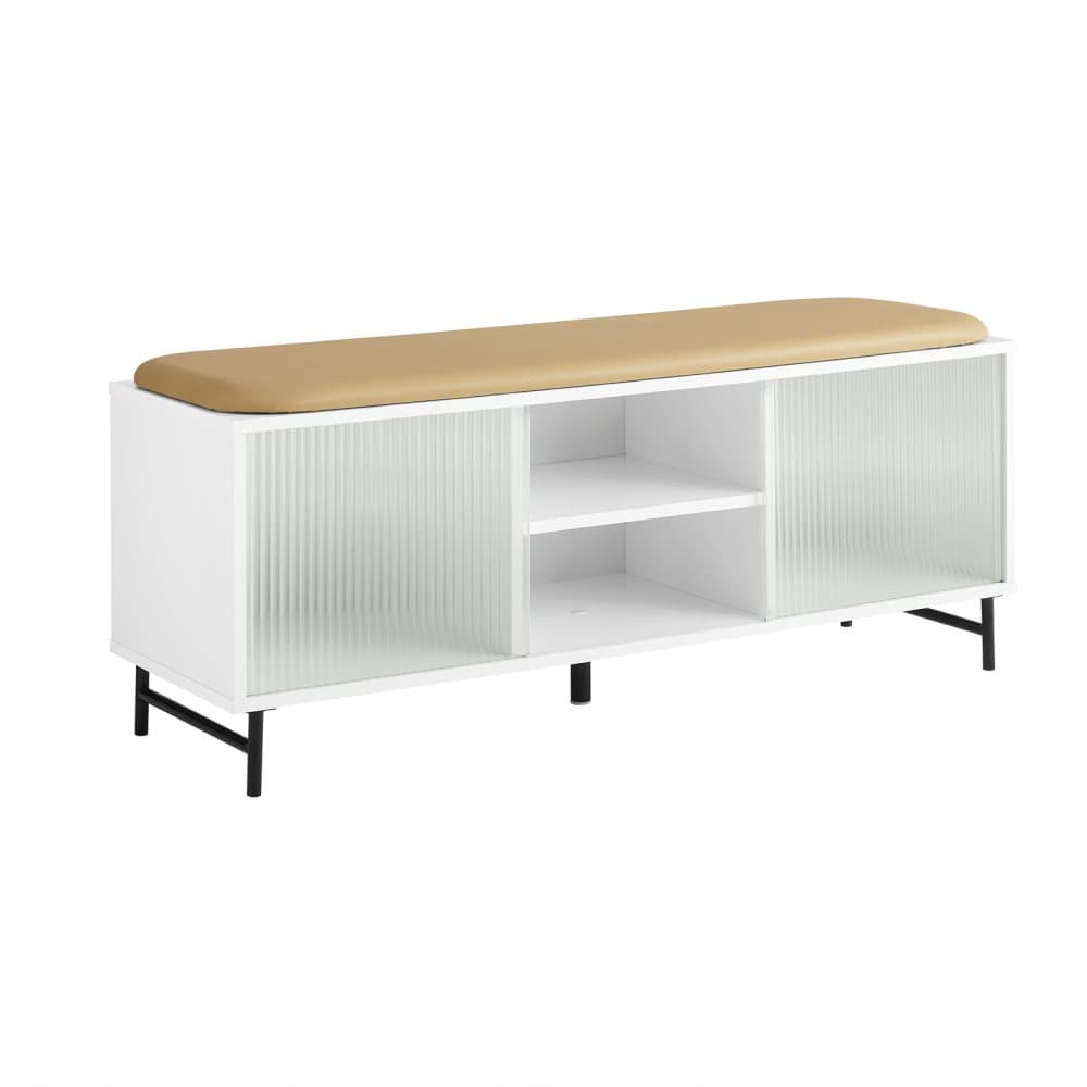 SoBuy Hallbänk Med Förvaring Skoskåp Skohylla Sittbänk FSR115