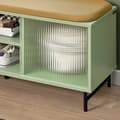Miniatyrbillede 6 af 10: SoBuy Skobænk Skoskab Skoholder med sæde Entrébænk Grøn FSR115-GR