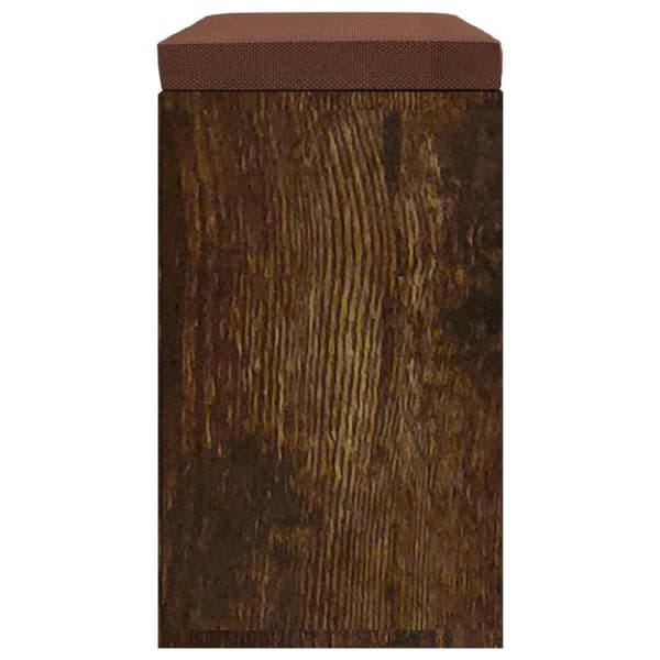 vidaXL Skobänk rökfärgad ek 103x30x48 cm konstruerat trä