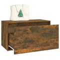 Miniatyrbillede 4 af 9: vidaXL entrébænk 80x40x45 cm konstrueret træ røget egetræsfarve