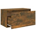 Miniatyrbillede 7 af 9: vidaXL entrébænk 80x40x45 cm konstrueret træ røget egetræsfarve