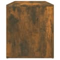 Miniatyrbillede 8 af 9: vidaXL entrébænk 80x40x45 cm konstrueret træ røget egetræsfarve