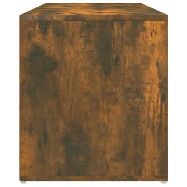 vidaXL entrébænk 80x40x45 cm konstrueret træ røget egetræsfarve