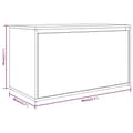 Miniatyrbillede 9 af 9: vidaXL entrébænk 80x40x45 cm konstrueret træ røget egetræsfarve