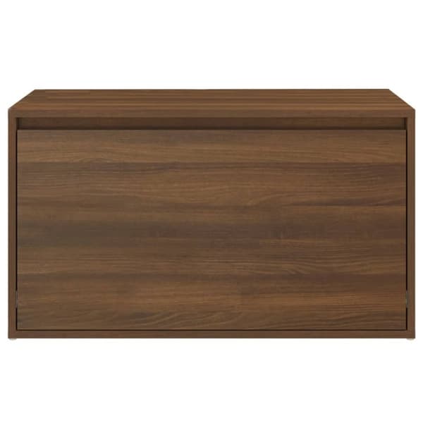 vidaXL Gangbenk 80x40x45 cm brun eik konstruert tre
