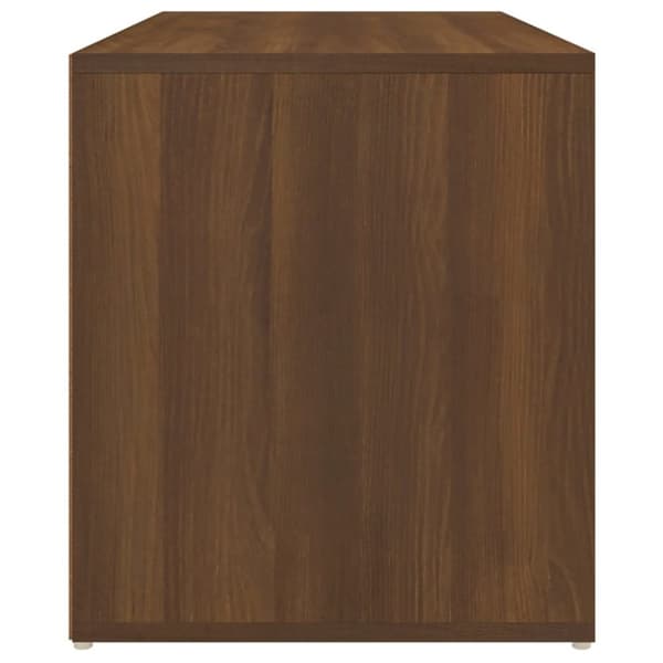 vidaXL Gangbenk 80x40x45 cm brun eik konstruert tre