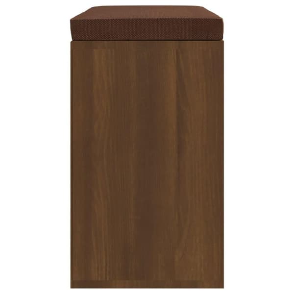 vidaXL skobænk 103x30x48 cm konstrueret træ Brun egetræ