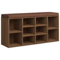 Miniatyrbillede 1 af 7: vidaXL skobænk 103x30x48 cm konstrueret træ Brun egetræ