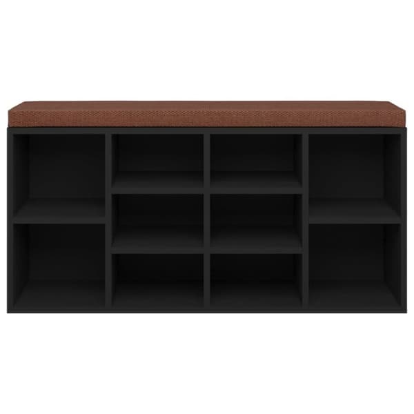 vidaXL Skobänk brun ek 103x30x48 cm konstruerat trä