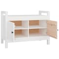 Pikkukuva 4 / 11: vidaXL Eteisen penkki valkoinen 80x40x60 cm täysi mänty