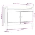 Pikkukuva 10 / 11: vidaXL Eteisen penkki valkoinen 80x40x60 cm täysi mänty
