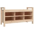 Pikkukuva 2 / 9: vidaXL Eteisen penkki 110x40x60 cm täysi mänty