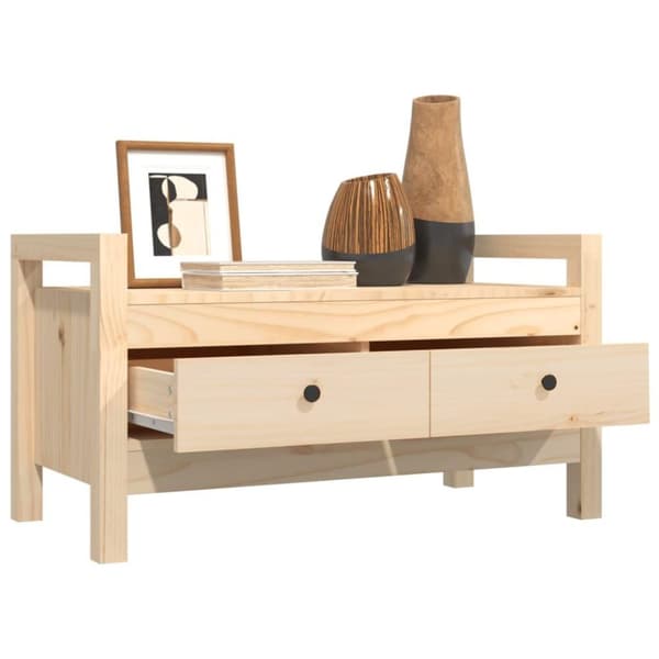 vidaXL entrébænk 80x40x43 cm massivt fyrretræ