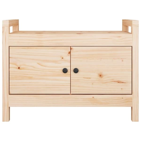 vidaXL entrébænk 80x40x60 cm massivt fyrretræ
