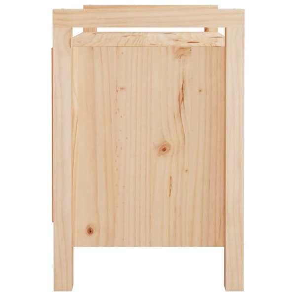 vidaXL entrébænk 80x40x60 cm massivt fyrretræ