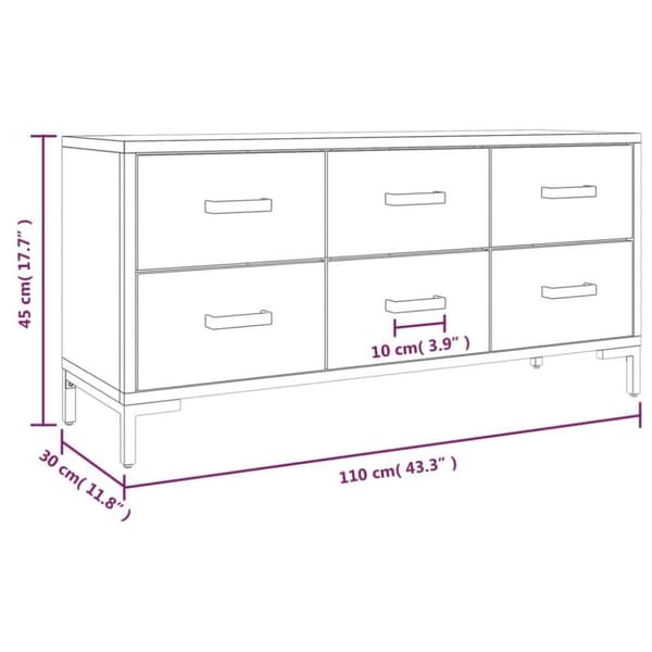 vidaXL Säilytyskaappi musta 110x30x45 cm täysi mänty
