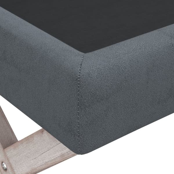 vidaXL Förvaringspall mörkgrå 45x45x49 cm sammet
