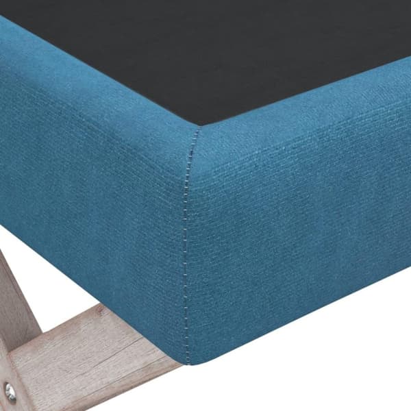 vidaXL Förvaringspall blå 110x45x49 cm sammet