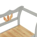 Miniatyrbillede 6 af 9: vidaXL bænk 107x45x75,5 cm massivt fyrretræ grå