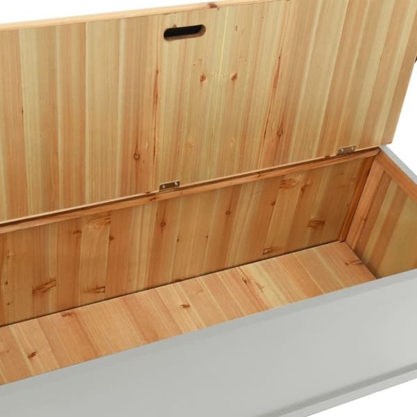 vidaXL bænk 107x45x75,5 cm massivt fyrretræ grå