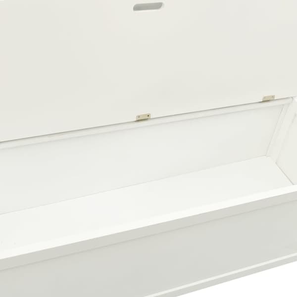 vidaXL Trädgårdsbänk vit 107x45x75,5 cm massivt granträ