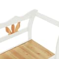 Miniatyrbillede 6 af 9: vidaXL bænk 107x45x75,5 cm massivt fyrretræ hvid