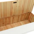 Miniatyrbillede 8 af 9: vidaXL bænk 107x45x75,5 cm massivt fyrretræ hvid