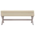 Miniatyrbillede 3 af 9: vidaXL opbevaringsskammel 110x45x49 cm hør