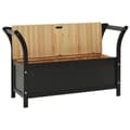 Miniatyrbilde 4 av 9: vidaXL Benk svart 107x45x75,5 cm heltre gran