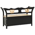 Miniatyrbilde 5 av 9: vidaXL Benk svart 107x45x75,5 cm heltre gran