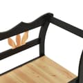 Miniatyrbilde 6 av 9: vidaXL Benk svart 107x45x75,5 cm heltre gran