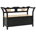 Miniatyrbilde 2 av 9: vidaXL Benk svart 107x45x75,5 cm heltre gran