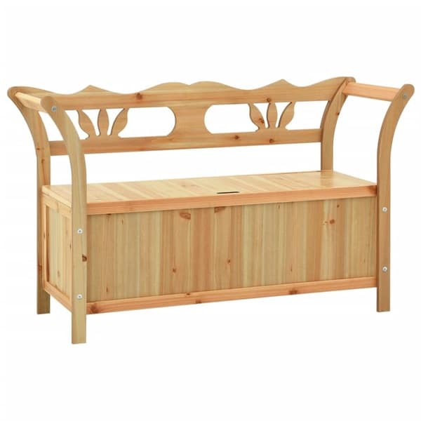 vidaXL Benk 107x45x75,5 cm heltre gran