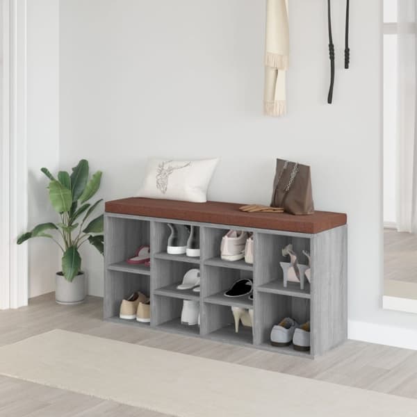 vidaXL skoreol 103x30x48 cm konstrueret træ grå sonoma-eg