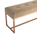 Miniatyrbillede 5 af 8: vidaXL bænk 110x36x45 cm velour beige