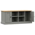 Miniatyrbillede 5 af 10: vidaXL skobænk VIGO 106x35x45 cm massivt fyrretræ grå