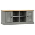 Miniatyrbillede 1 af 10: vidaXL skobænk VIGO 106x35x45 cm massivt fyrretræ grå
