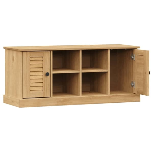 vidaXL Kenkäpenkki VIGO 106x35x45 cm täysi mänty
