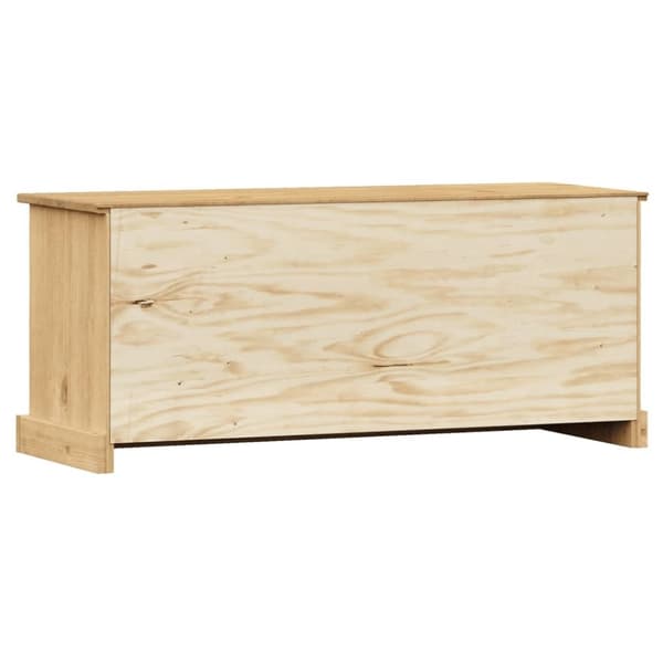 vidaXL Kenkäpenkki VIGO 106x35x45 cm täysi mänty