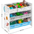 Miniatyrbild 2 av 7: Rootz Toy organizer - Leksaksskåp - Förvaringsskåp barnrum - Vit - 62,5 x 29,5 x 60 cm